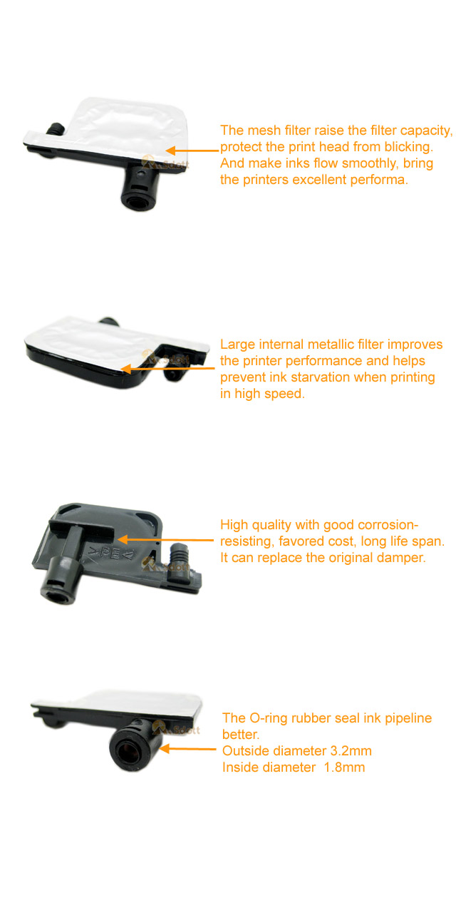 Epson DX4 Printhead Small Damper UV Epson DX4 Printhead Small Damper UV