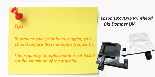 Epson DX4 DX5 Printhead Big Damper UV Epson DX4 DX5 Printhead Big Damper UV