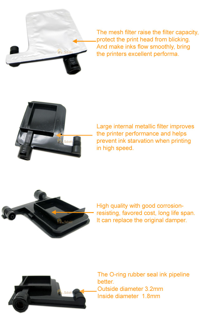 Epson DX4 DX5 Printhead Big Damper UV Epson DX4 DX5 Printhead Big Damper UV