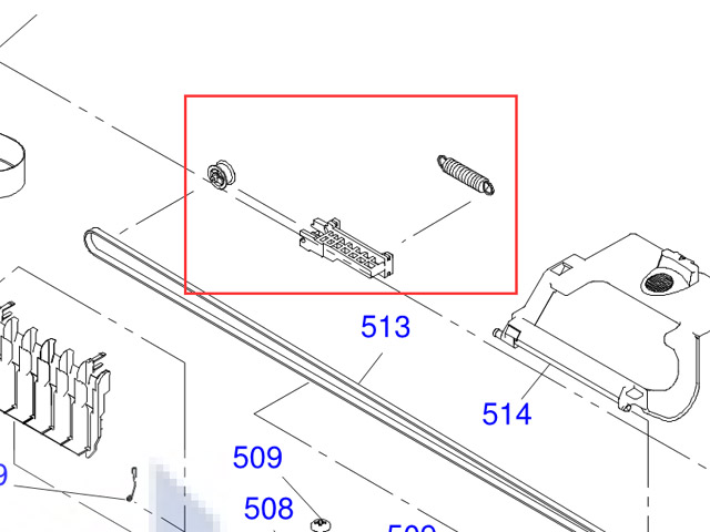 EPSON R220_R230 Pulley,Driven Assy. EPSON R220_R230 Pulley,Driven Assy.