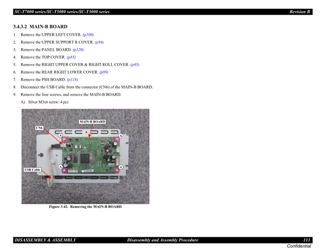 EPSON SC-T3000 BOARD ASSY.,MAIN-B BOARD - 2144077 EPSON SC-T3000 BOARD ASSY.,MAIN-B BOARD - 2144077