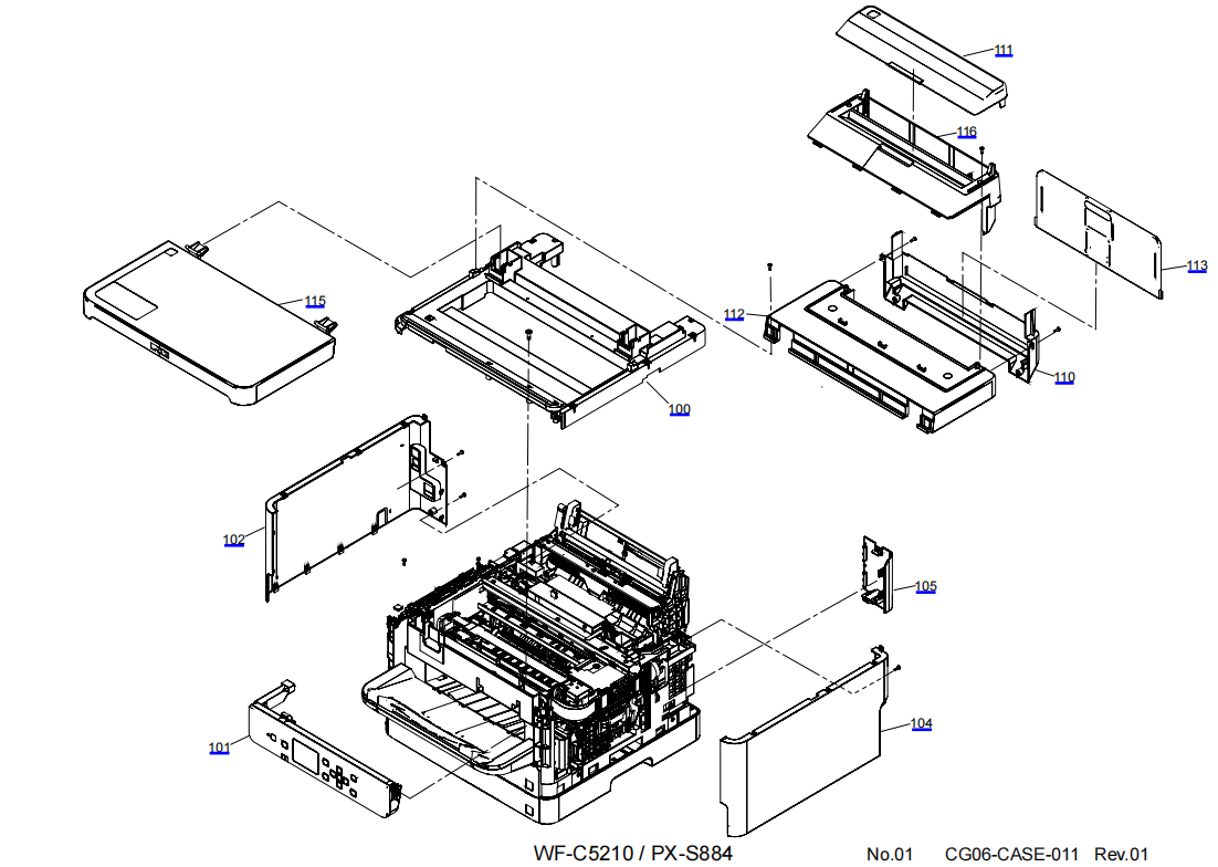 EPSON WF-C5210 PX-S884 Parts Manual