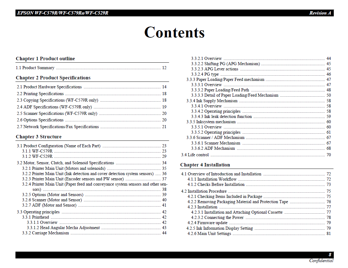 Epson Workforce Wf C579r C579ra C529r Service Manual 0423