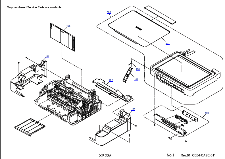 EPSON XP_235 Parts Manual