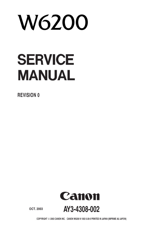 Canon_W6200_Service_Manual Canon_W6200_Service_Manual